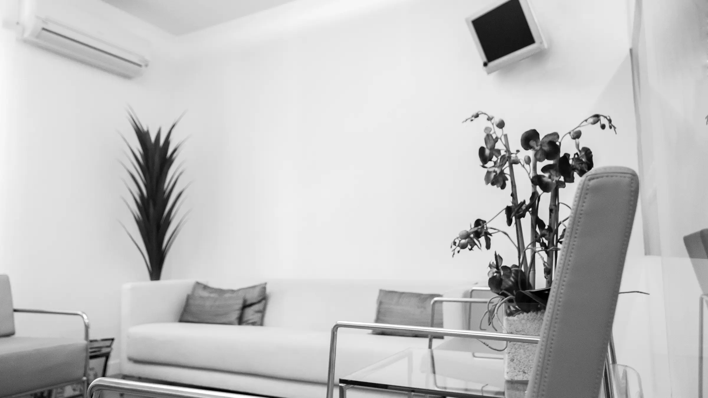 The clinic’s waiting room
