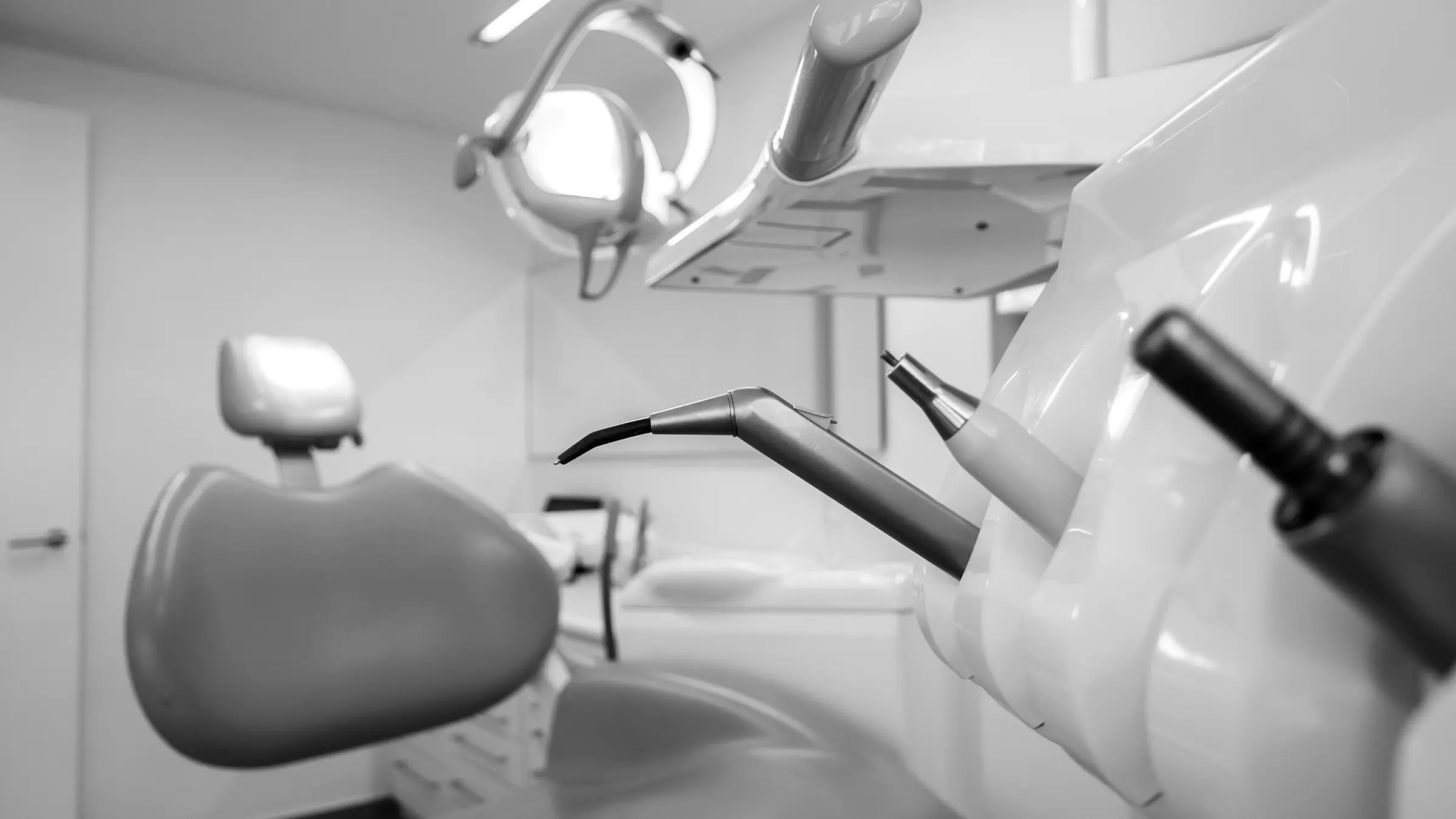 Dental chair in one of the treatment rooms